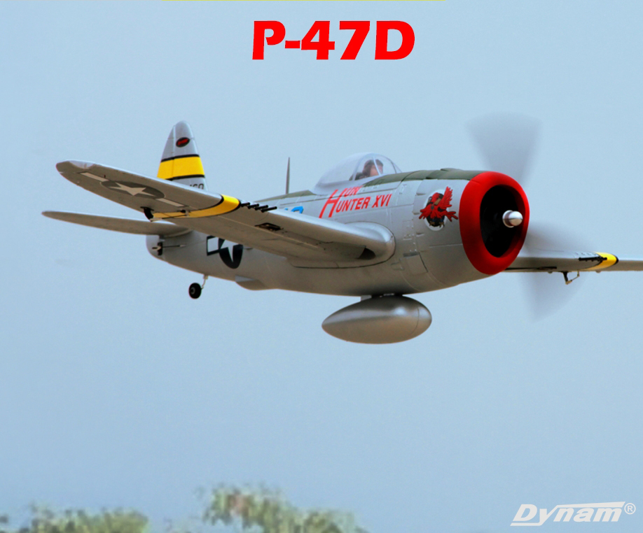 P-47D Thunderbolt Hun Hunter 48'' EPO Electric RC Airplane PNP With Retracts