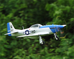 P-51D Mustang 750mm/30.00in EPO Electric RC Airplane PNP Blue